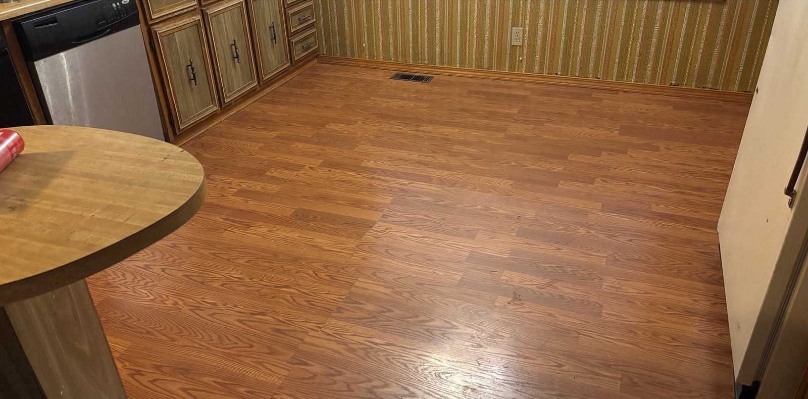 After: vinyl plank flooring